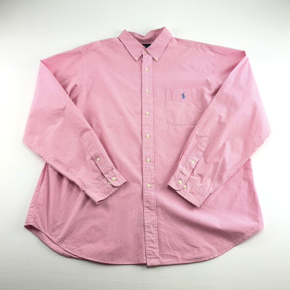 Ralph Lauren  Pink Plaid Classic Fit XXL
